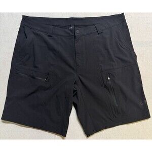 North Face Shorts Mens Size 40 Chinos Black Nylon Regular Outdoor Pockets Cargo